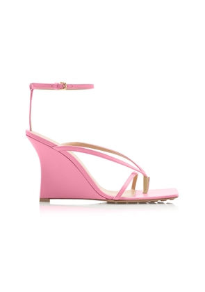 Bottega Veneta Lounge Leather Wedge Sandals - Moda Operandi