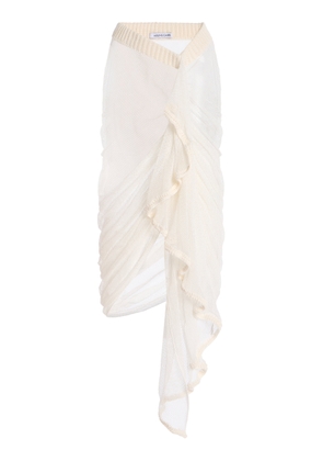 Aisling Camps Wave Cotton-Blend Skirt - Moda Operandi