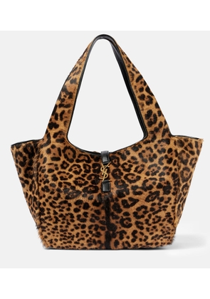 Saint Laurent Le 5 A 7 Bea leopard-print shoulder bag