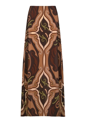 Johanna Ortiz Nuevos Territorios Silk Maxi Skirt - Moda Operandi