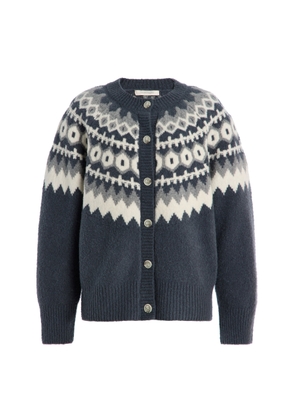 Favorite Daughter Snowed In Fair Isle Wool-Cashmere Blend Cardigan - Moda Operandi