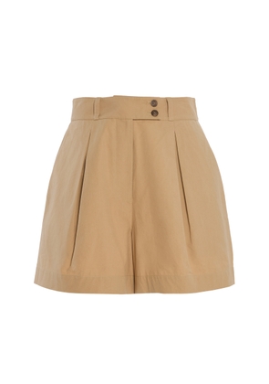 Jenni Kayne - Newport Cotton Shorts - Neutral - US 4 - Moda Operandi