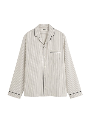 Tekla Striped Pajama Shirt