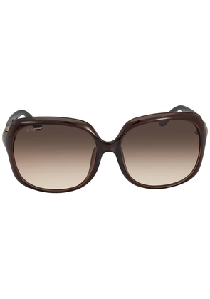 Salvatore Ferragamo Brown Gradient Rectangular Ladies Sunglasses SF739SA 210 59