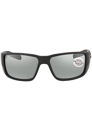 Costa Del Mar BLACKFIN PRO Grey Silver Mirror Polarized Glass Mens Sunglasses 6S9078 907804 60