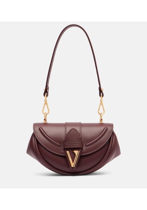 Versace Virtus Small leather shoulder bag