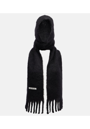 Acne Studios Kooder hooded mohair and wool-blend scarf