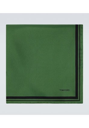 Tom Ford Printed silk twill pocket square