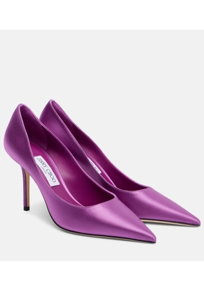 Jimmy Choo Love 85 satin pumps