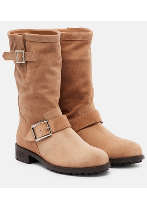 Jimmy Choo Biker suede mid-calf boots