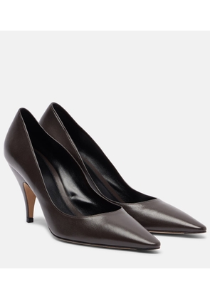 The Row Liisa 80 leather pumps
