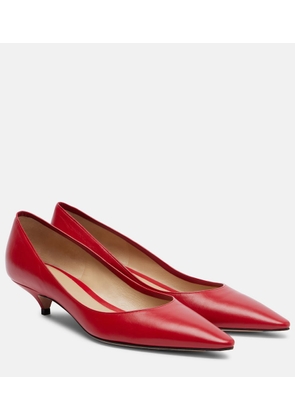 The Row Liisa leather pumps