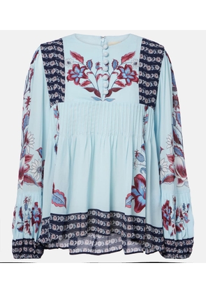 Farm Rio Marcelle pleated blouse