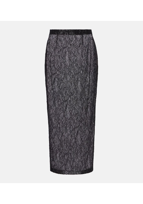 Wardrobe.NYC Floral lace midi skirt