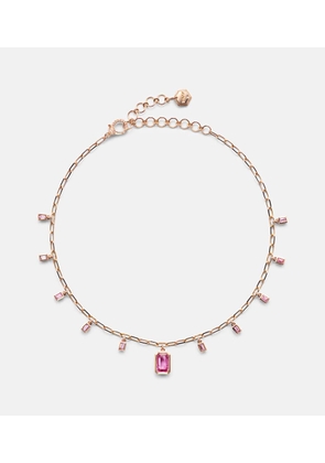 Shay Jewelry 18kt rose gold choker with sapphire and diamonds