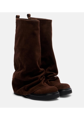 The Attico Robin suede knee-high boots