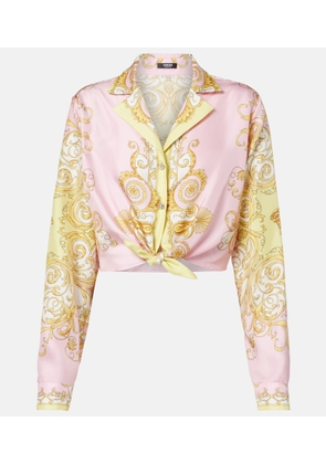 Versace Barocco silk twill shirt