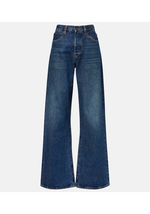 Frame Loose low-rise wide-leg jeans