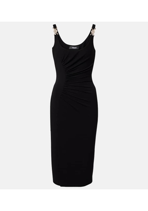 Versace Medusa crepe jersey cocktail dress