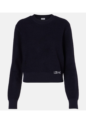 Loewe Logo embroidered wool sweater