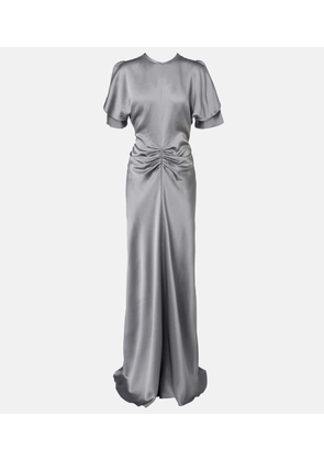Victoria Beckham Isabella gathered satin gown