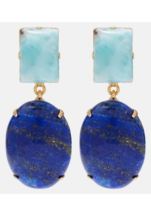 Jennifer Behr Xiomara 18kt gold-plated drop earrings