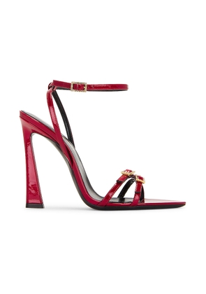 Saint Laurent Gippy 110 Sandal in Tibet Red - Red. Size 39 (also in ).
