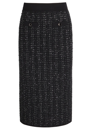 Veronica Beard Corbin Sequin-embellished Knit Midi Skirt - Black - XS (UK6 / XS)