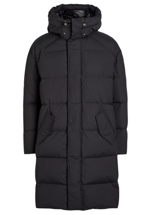 Moose Knuckles Everest Long Shell Puffer Coat - Black - S