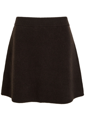 Lisa Yang Clare Cashmere Mini Skirt - Dark Brown - 0 (UK 6 / XS)