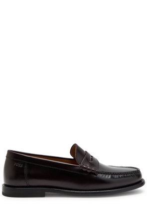 Boss Tevan Leather Loafers - Red - 9 (IT43 / UK9)