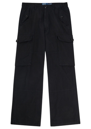 Polo Ralph Lauren The Big Cargo Panelled Cotton Cargo Trousers - Black - 36 (W36 / XL)