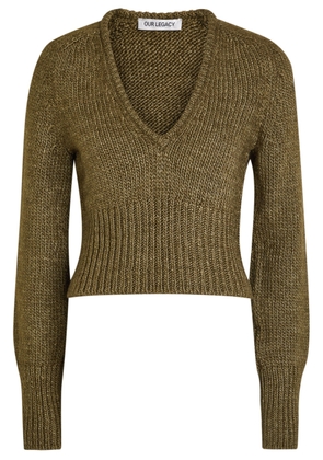Our Legacy Sharp Wool and Silk-blend Jumper - Green - 38 (UK10 / S)