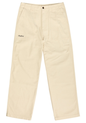 Malbon Braxton Logo-embroidered Cotton Trousers - Beige - L