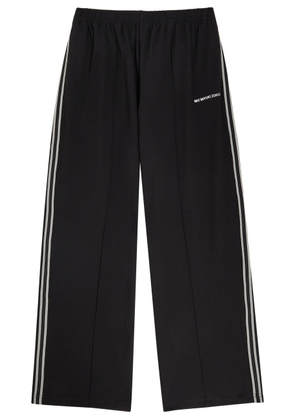 Mki Miyuki Zoku Logo-embroidered Straight-leg Jersey Track Pants - Black - XL