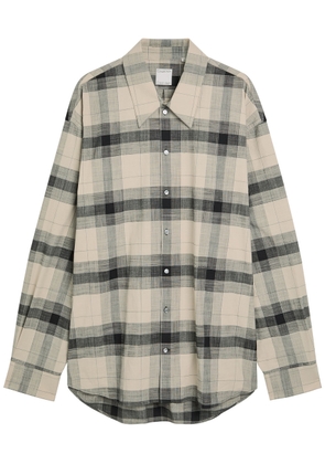 Calvin Klein Plaid Cotton Shirt - Black - 48 (IT48 / M)