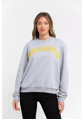 Trussardi Gray Cotton Sweater - S