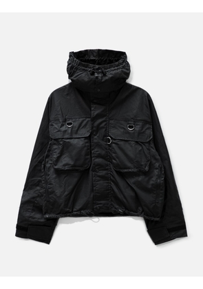 Waxed Cotton Cropped Parka