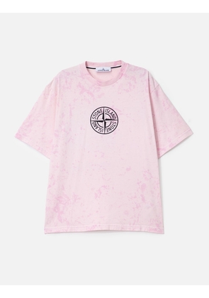 Combed Organic Cotton Jersey 'Paintball' Treatment Short Sleeve T-Shirt