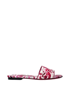 Dolce & Gabbana Pink Fabric Slippers - EU35/US5