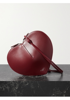 Alaïa - Le Coeur Leather Shoulder Bag - Burgundy - One size