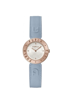 Furla Blue Leather Dress Watch