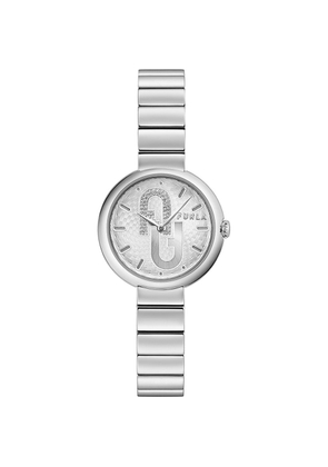 Furla Gray Stainless Steel Dress Watch