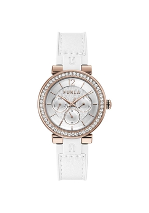 Furla White Synthetic Dress Watch