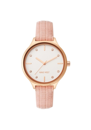 Nine West Multicolor Leather Dress Watch