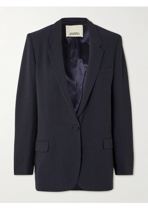 Isabel Marant - Omelia Pinstriped Crepe Blazer - Blue - FR 34,FR 36,FR 38,FR 40,FR 42,FR 44