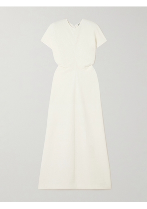 TOTEME - Gathered Woven Maxi Dress - Cream - DK32,DK34,DK36,DK38,DK40,DK42