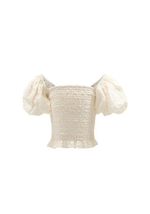 Bardot Junior Kids Ashlyn Broderie Top in White. Size 4. Also in 5.