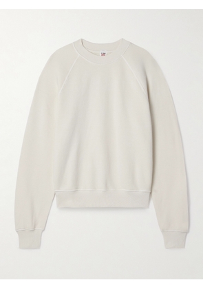 RE/DONE - Cotton-jersey Sweatshirt - Off-white - x small,small,medium,large