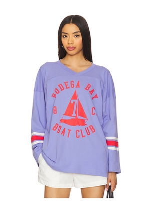 DAYDREAMER Bodega Bay Hockey Jersey in Purple. Size L/XL. Also in S/M.